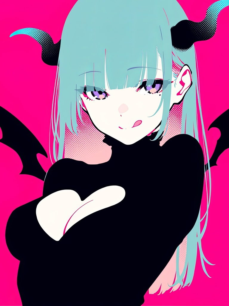 【限定1枚】ミニキャンバス No.033 〜 DEVILISH 〜 ＋おまけポストカード7枚セット