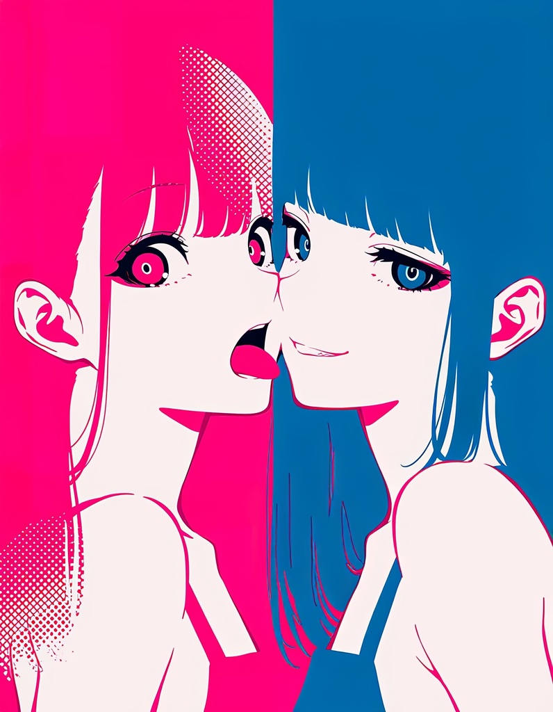 【限定1枚】ミニキャンバス No.036 〜 Lick Me, Not You 〜 ＋おまけポストカード7枚セット