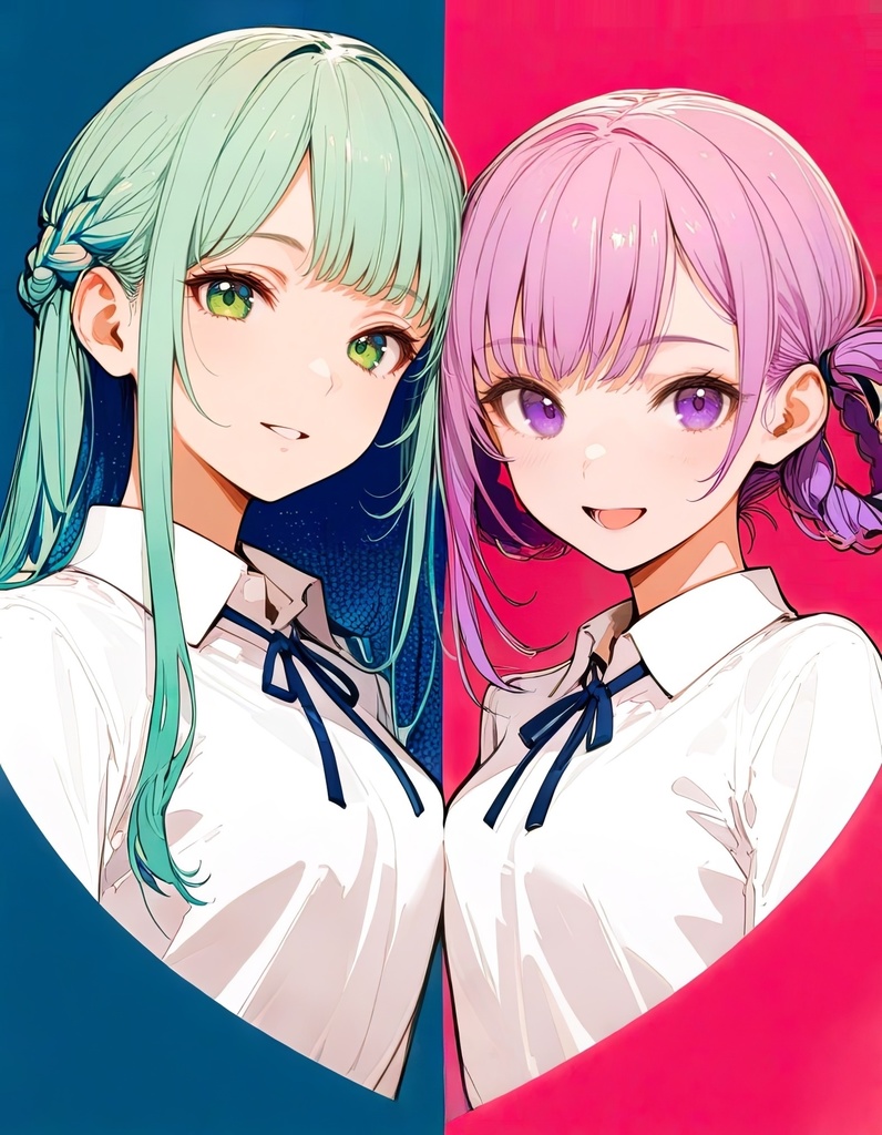 【受注生産6/15まで】ミニキャンバス ~浮城 翠＋小鳩紫苑~