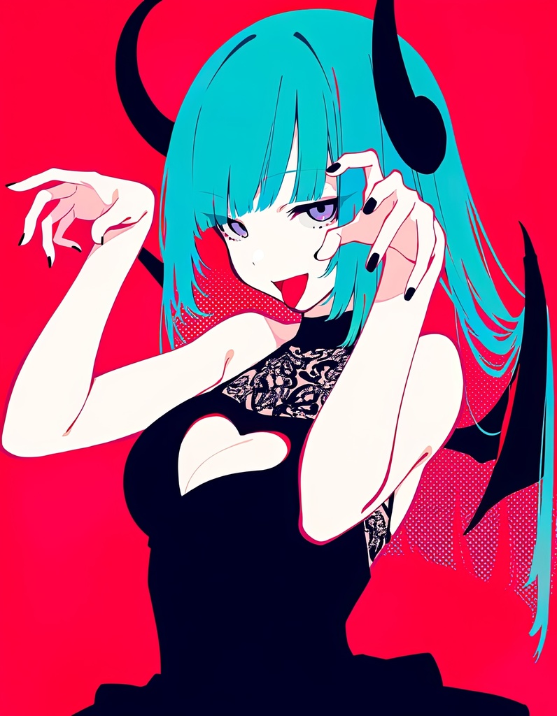 【限定1点】ミニキャンバス No.037 〜 こわいじゃろ？ 〜 ＋おまけポストカード7枚セット