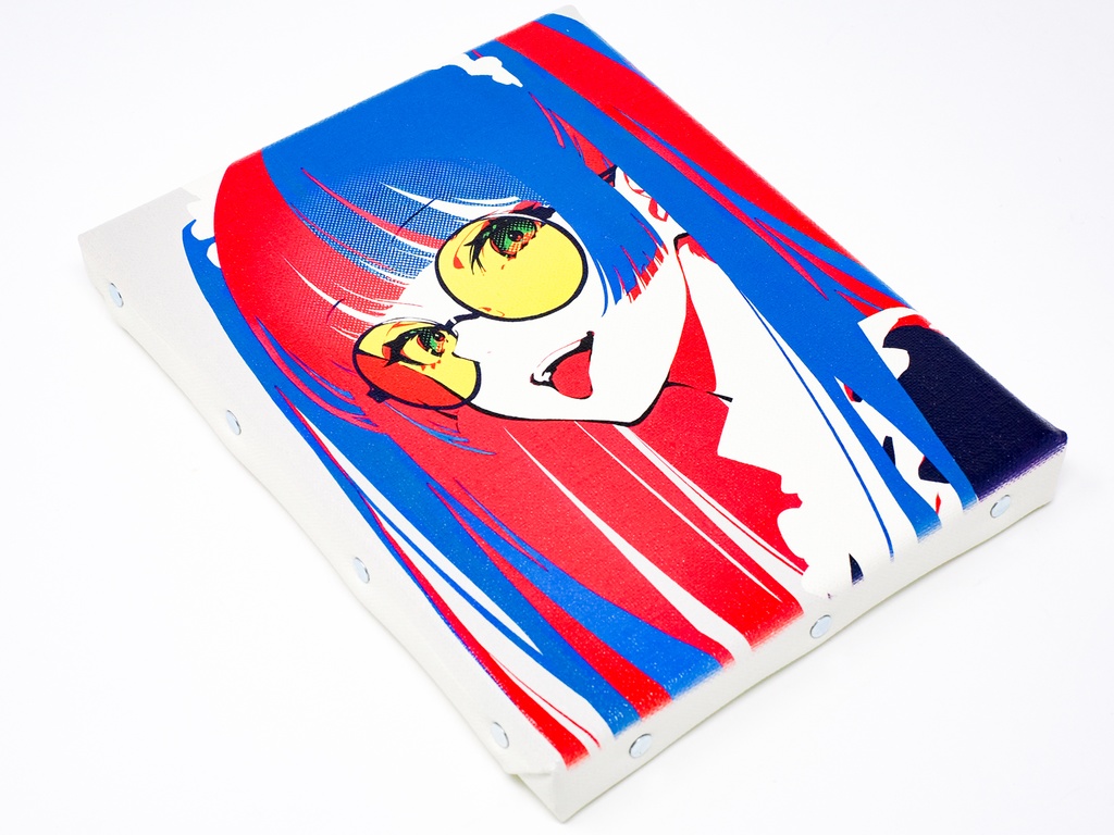 【限定1点】ミニキャンバス No.040 〜 原色メイド 〜 +おまけポストカード7枚セット