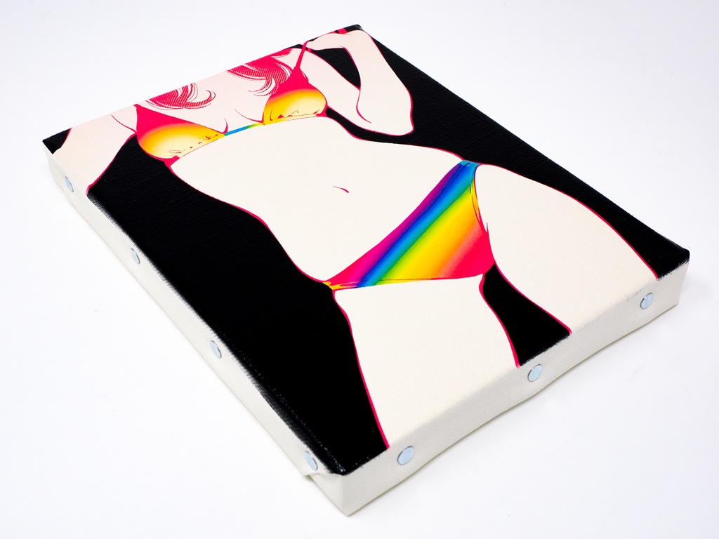 【限定1点】ミニキャンバス No.050 〜 色彩の誘惑 〜 +おまけポストカード7枚セット