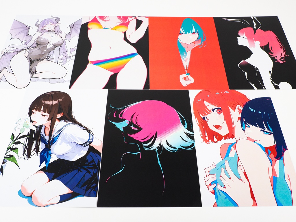 【限定1点】ミニキャンバス No.050 〜 色彩の誘惑 〜 +おまけポストカード7枚セット