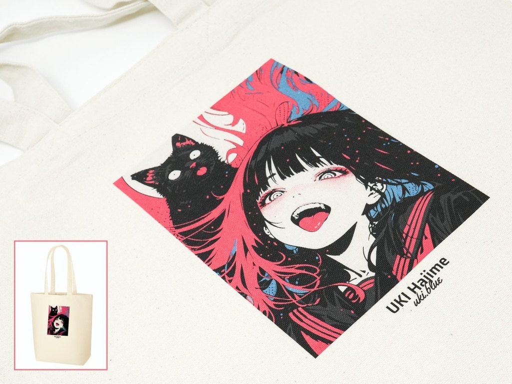 黒猫トートバッグ