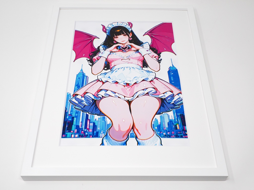 【限定1点】癒やしの悪魔(額装込み)