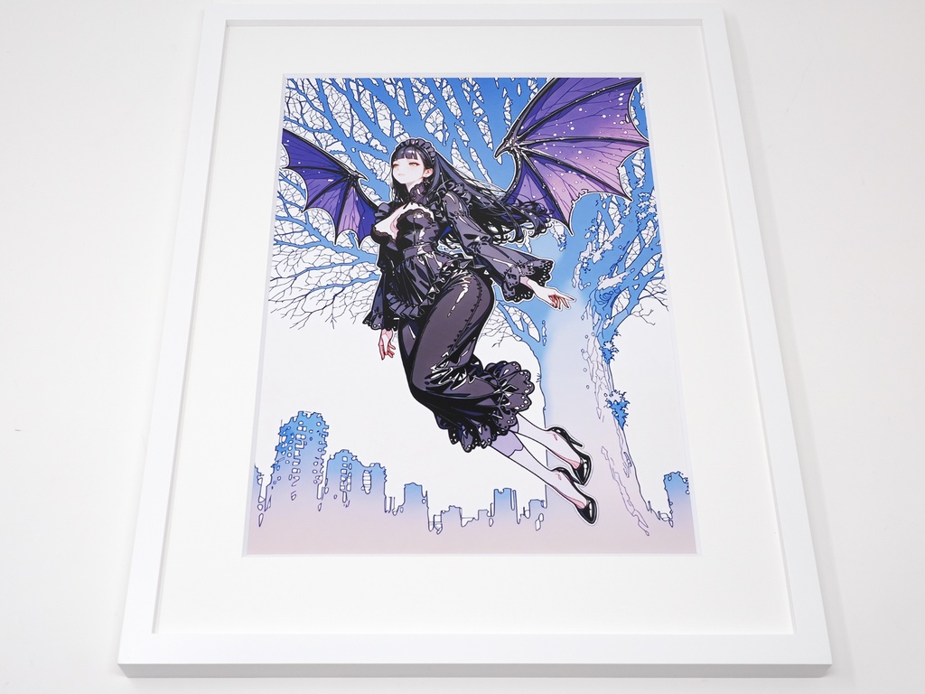 【限定1点】人の消えた世界で(額装込み)