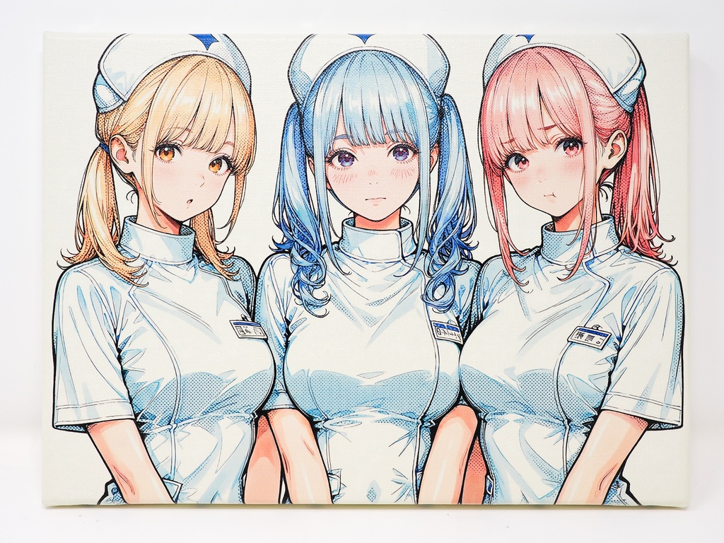 【限定1点】F4キャンバス No.008 〜 白衣の信号 〜