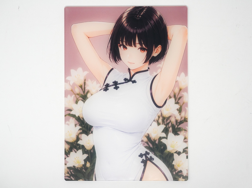 【限定2点】A5アクリルボード No.003 〜 白旗袍さん 〜