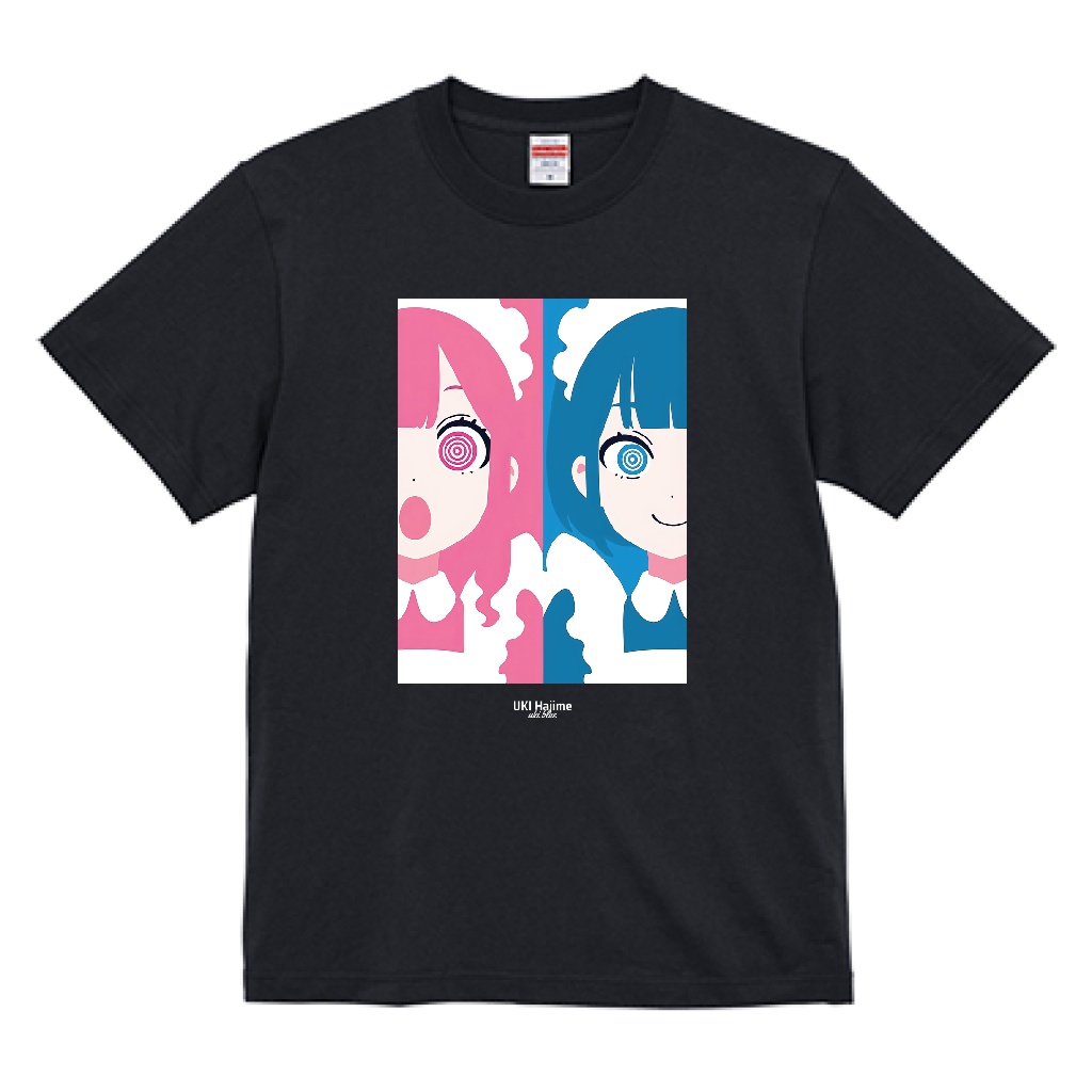 Bibi & Lili ハーフ＆ハーフTシャツ【黒】