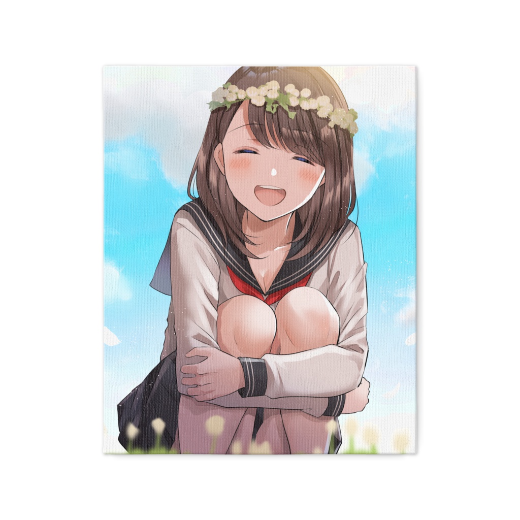 クローバーと笑顔【キャンバス】