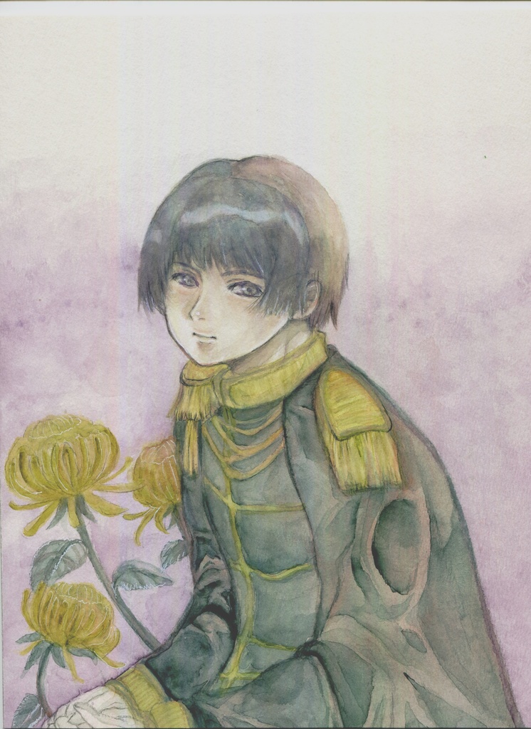 アナログイラスト原画 APH 本田菊