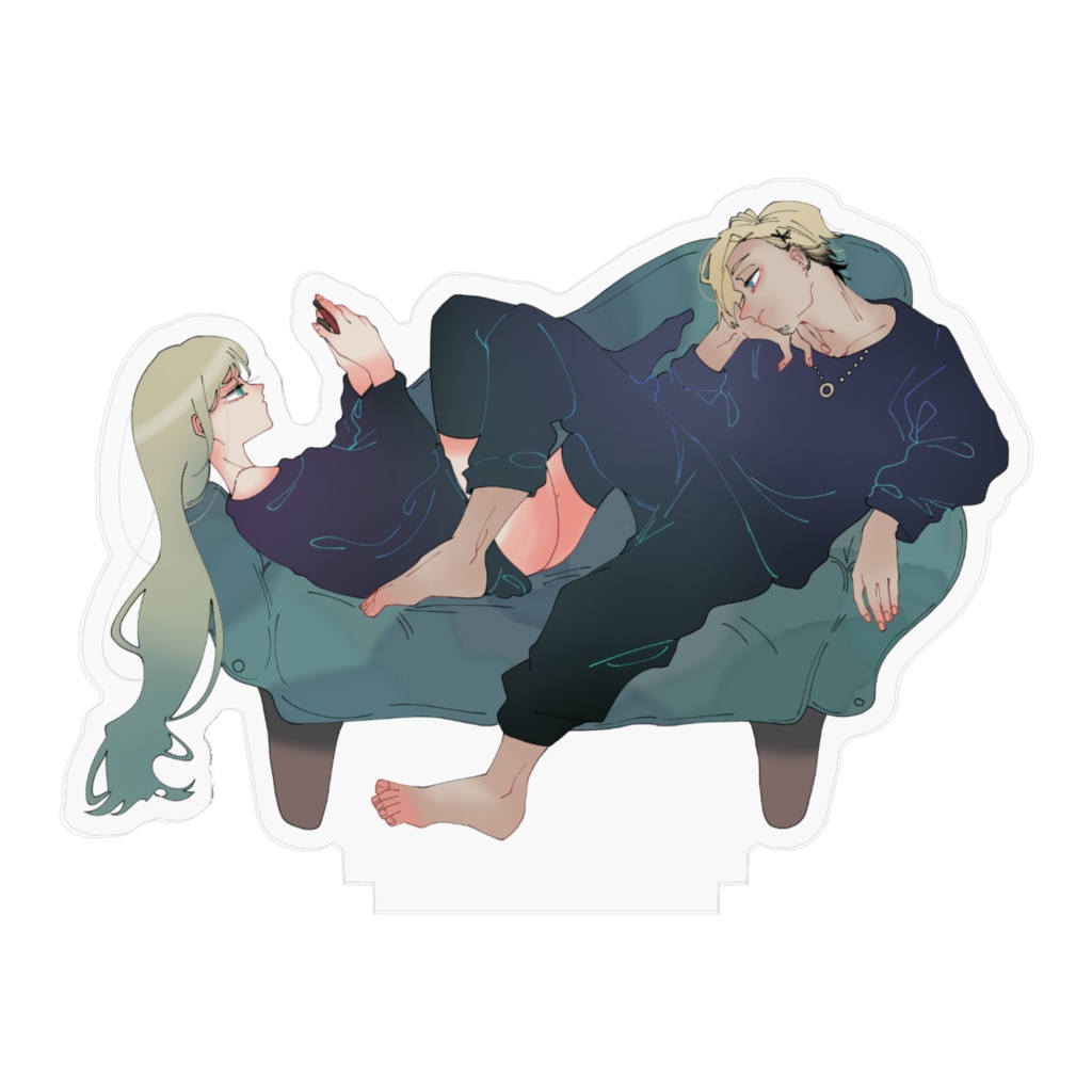 オルタアラグレがソファでくつろぐアクスタ