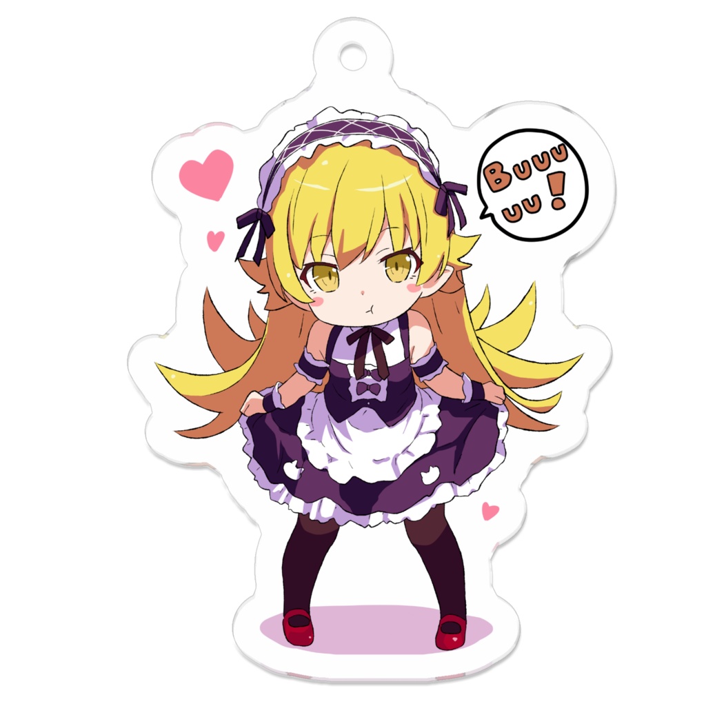 「Buuuuu!」な忍ちゃん 50×50(mm)
