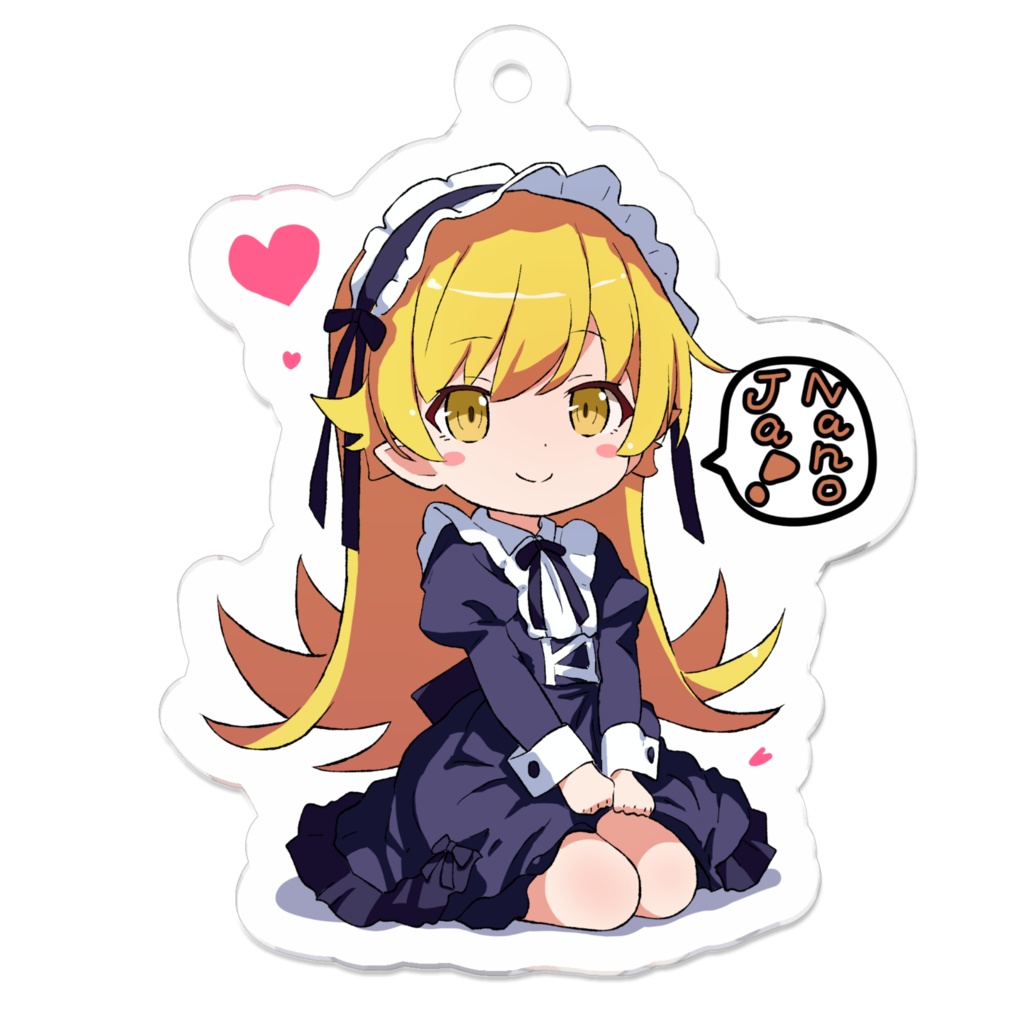 おすまし忍ちゃん アクキー50×50(mm)