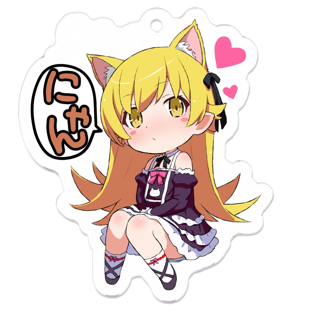 にゃん忍ちゃん アクキー50×50(mm)