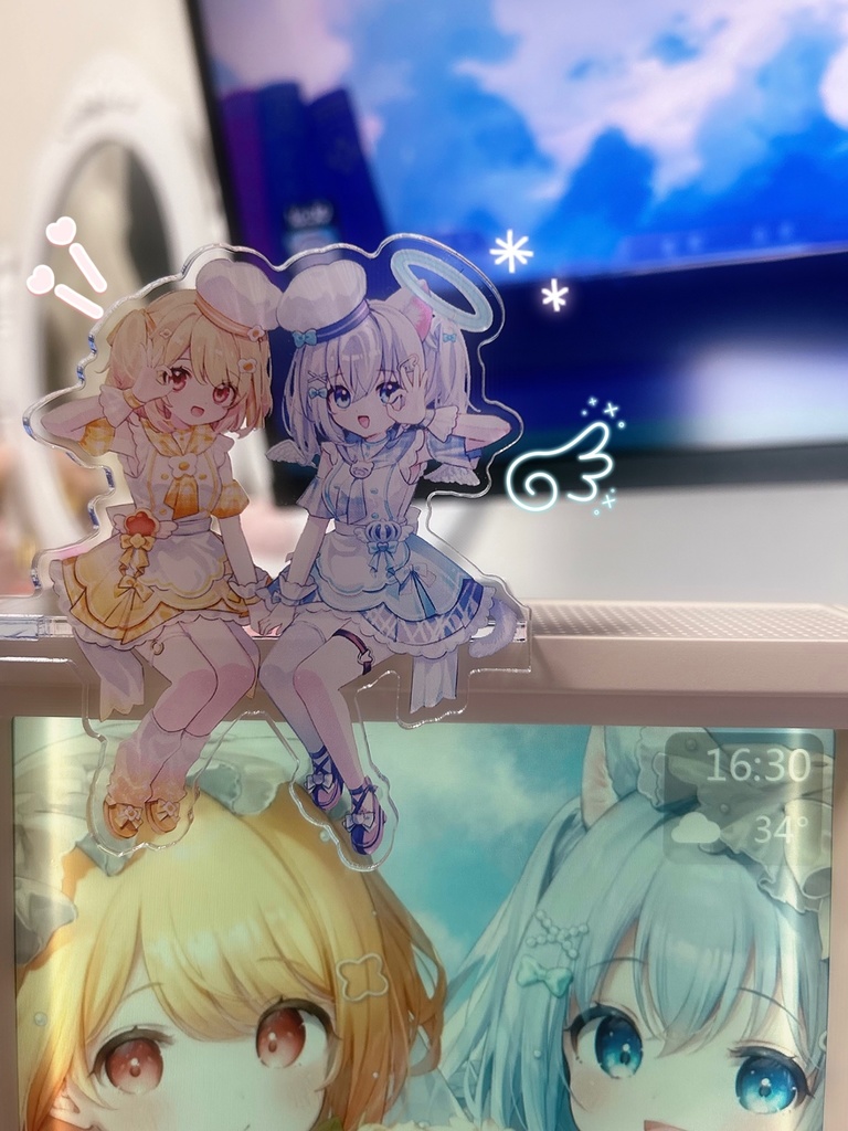 23日まで!限定発売【 #ましぴぃ 】祝☆ましぴぃカフェ♡お座りアクスタ&マウスカーソル