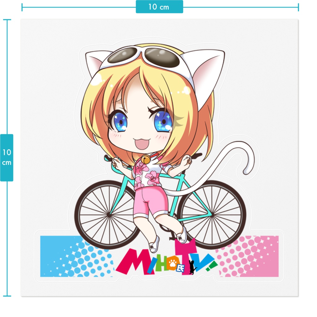 クリアステッカー(ピンクジャージ)