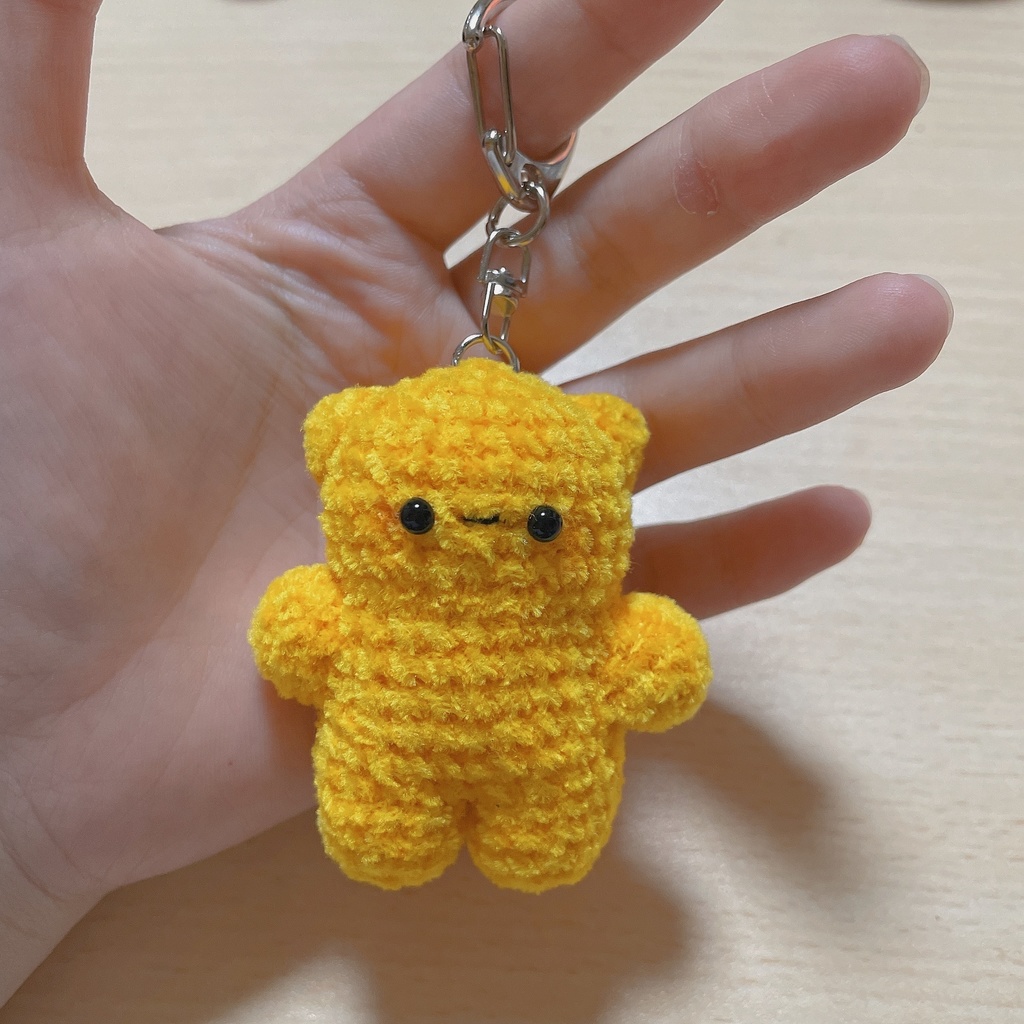 ちびくまキーホルダー 黄