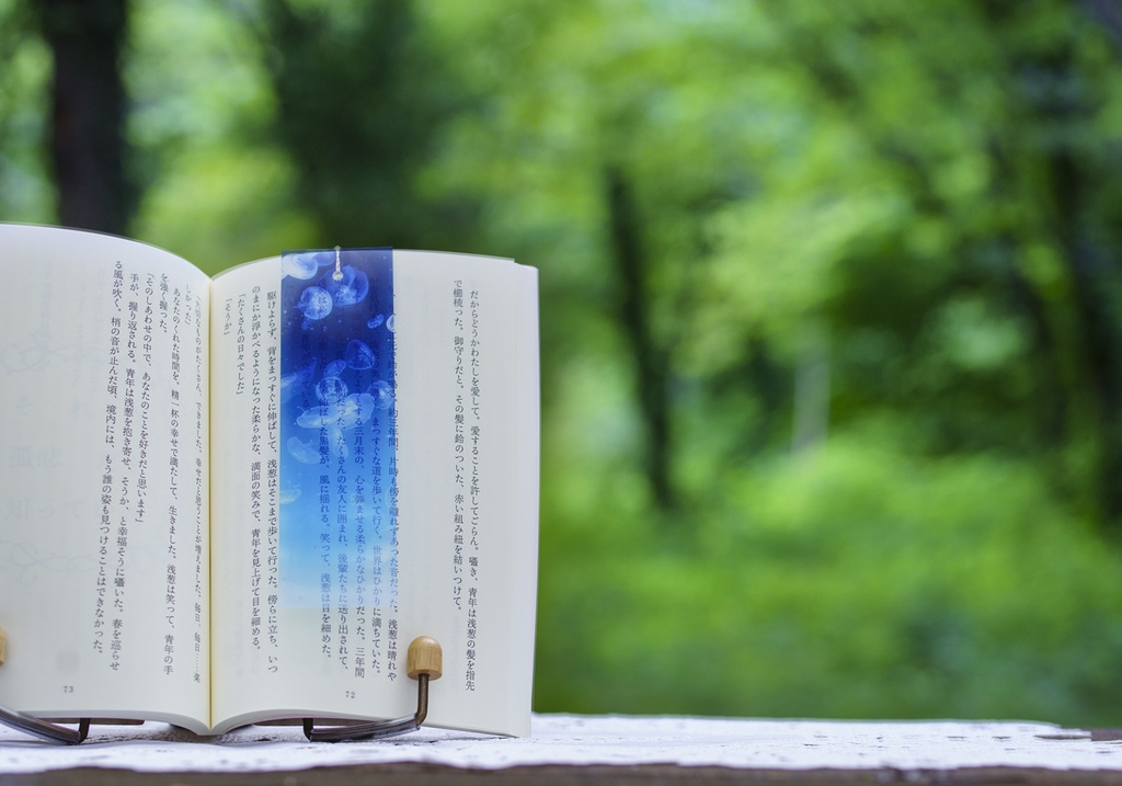 初夏の透明しおり(3枚セット)