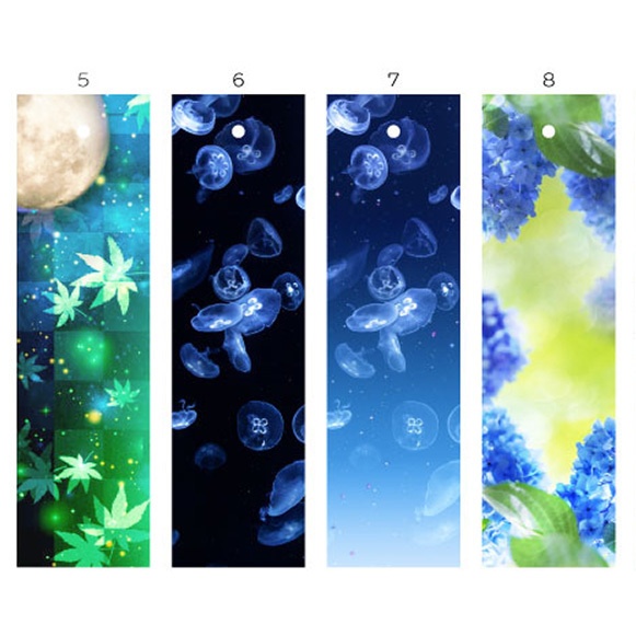 初夏の透明しおり(3枚セット)