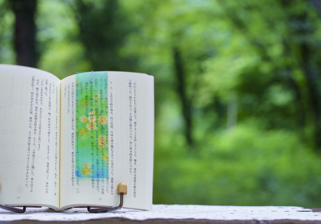 初夏の透明しおり(3枚セット)