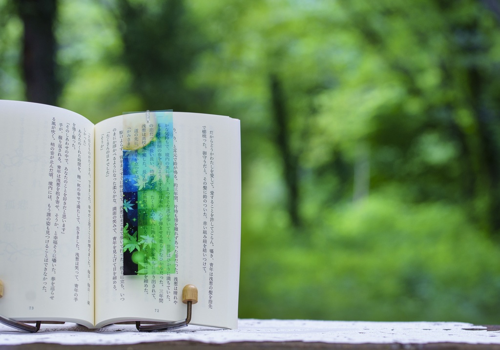 初夏の透明しおり(3枚セット)