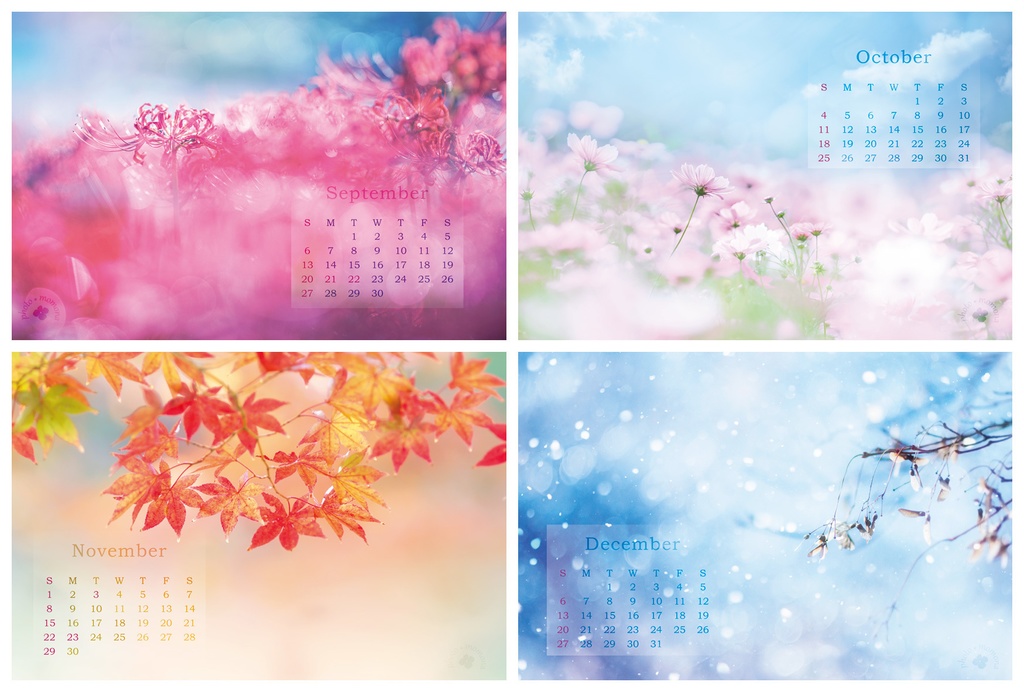 フラワーフォトカレンダー2020