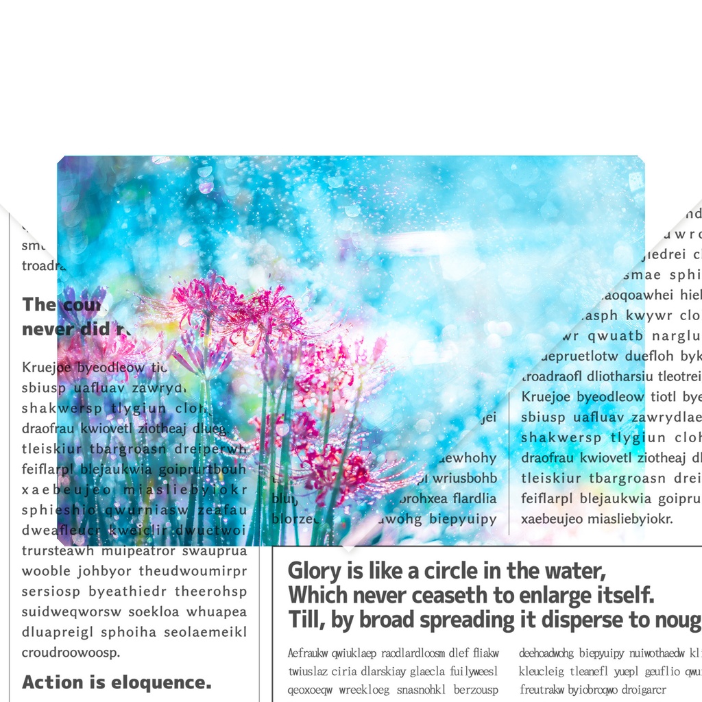 彼岸花の透明しおり