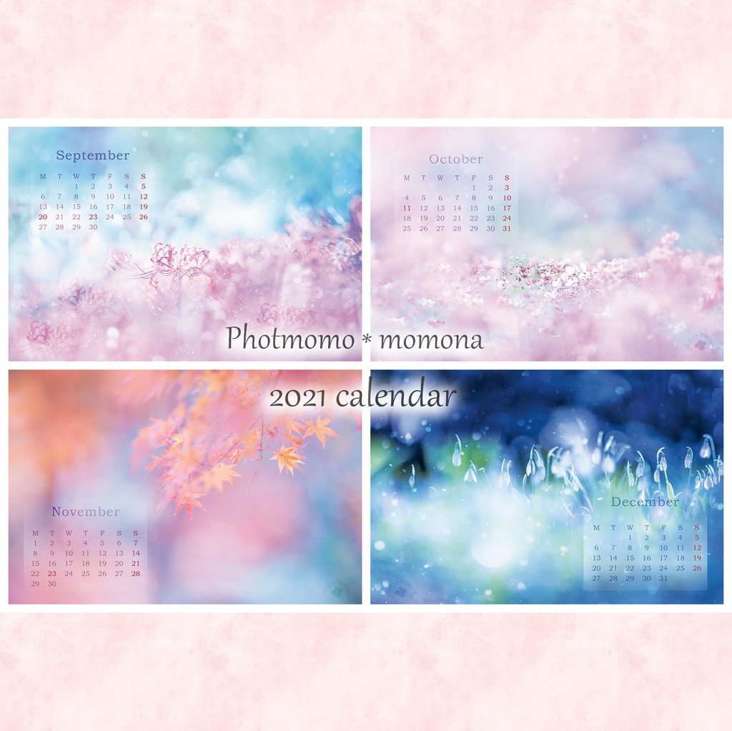 フラワーフォトカレンダー2021