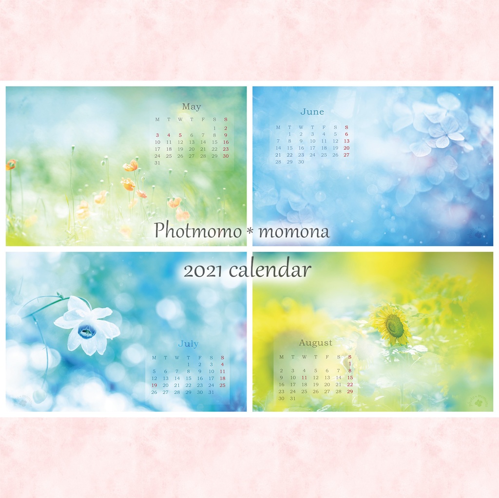 フラワーフォトカレンダー2021