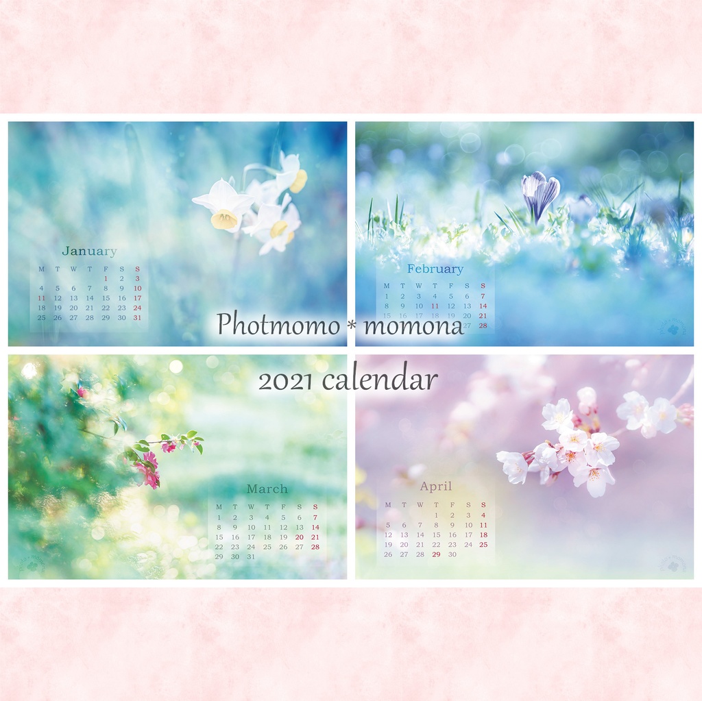 フラワーフォトカレンダー2021