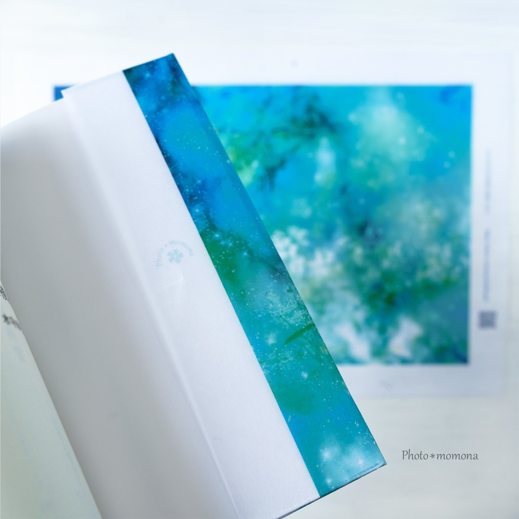 蝋引き和紙の森のブックカバー(文庫用)