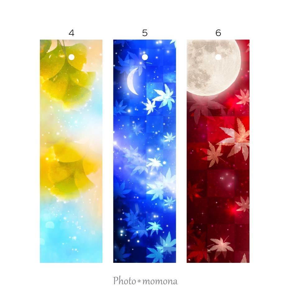 秋の透明しおり3枚セット