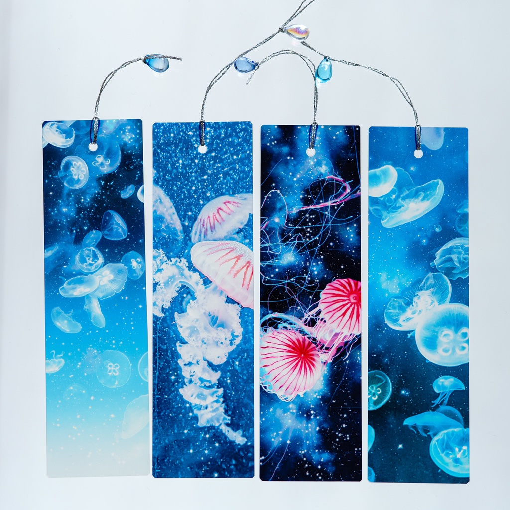 海月の透明しおり4枚セット