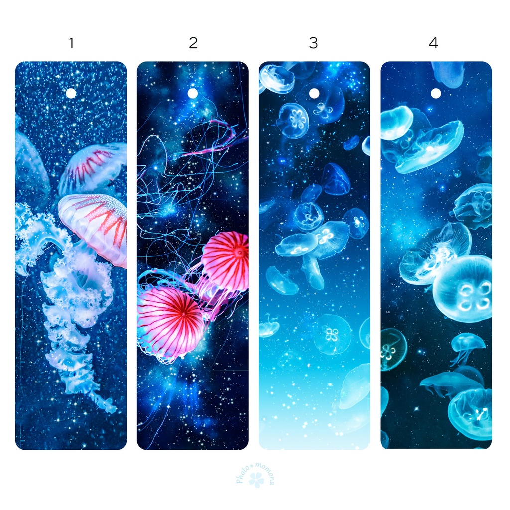 海月の透明しおり4枚セット