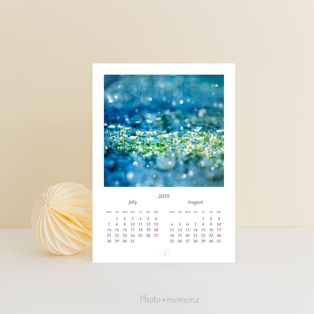 フラワーフォトカレンダー2025