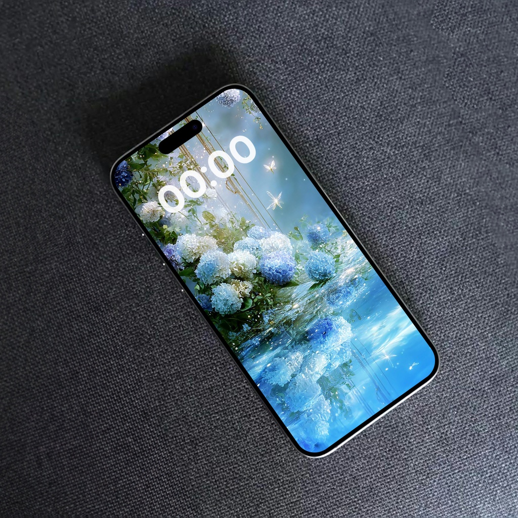 夢幻の花園_幻想紫陽花(スマホ壁紙3枚セット)