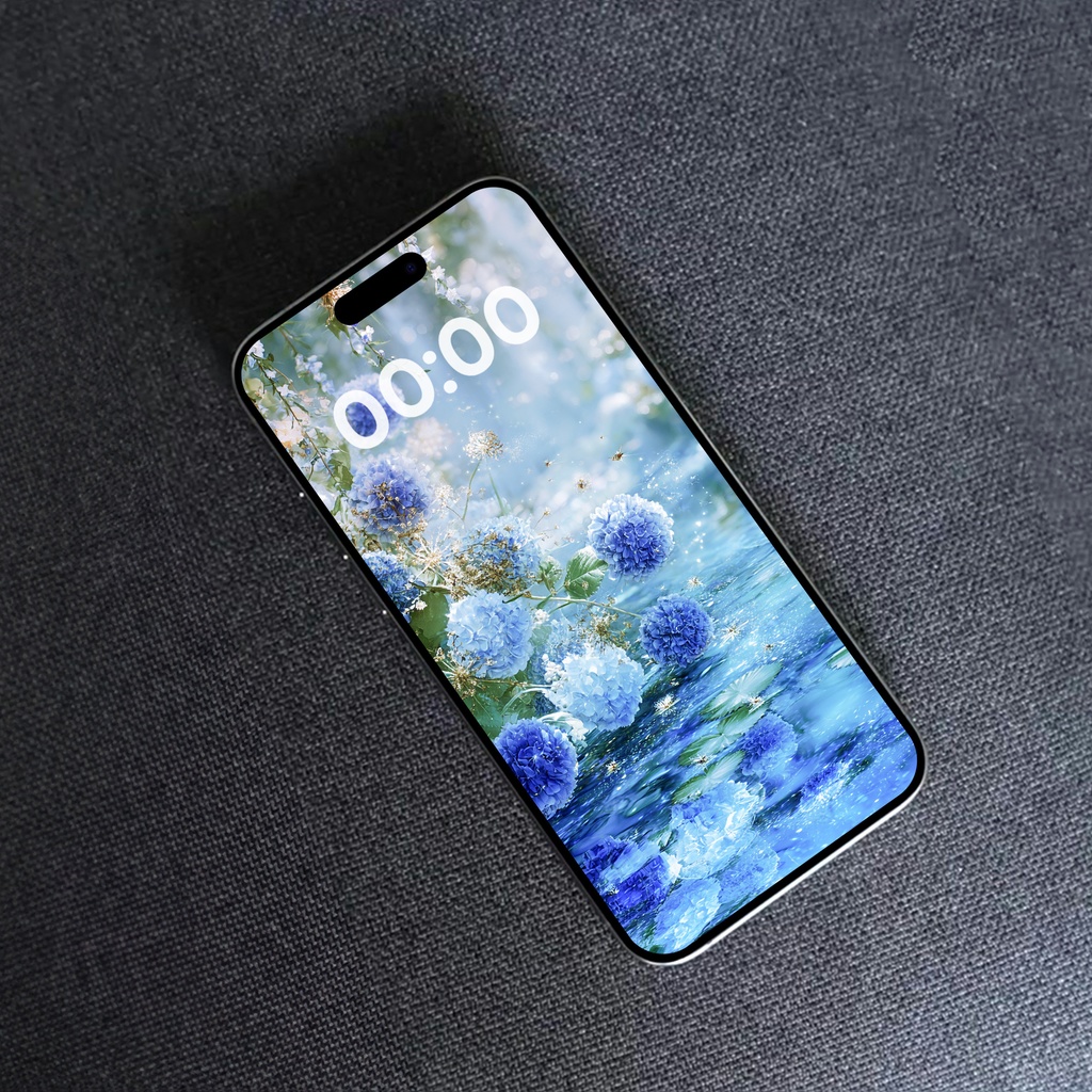 夢幻の花園_幻想紫陽花(スマホ壁紙3枚セット)