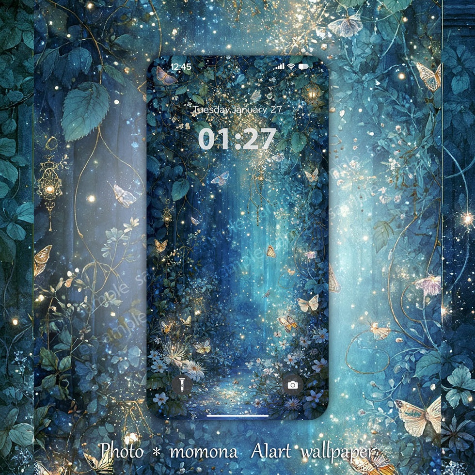 幻想庭園_星の小径(スマホ壁紙6枚セット)