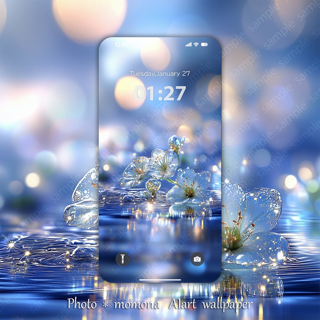 水晶庭園_光のしずく(スマホ壁紙12枚セット)