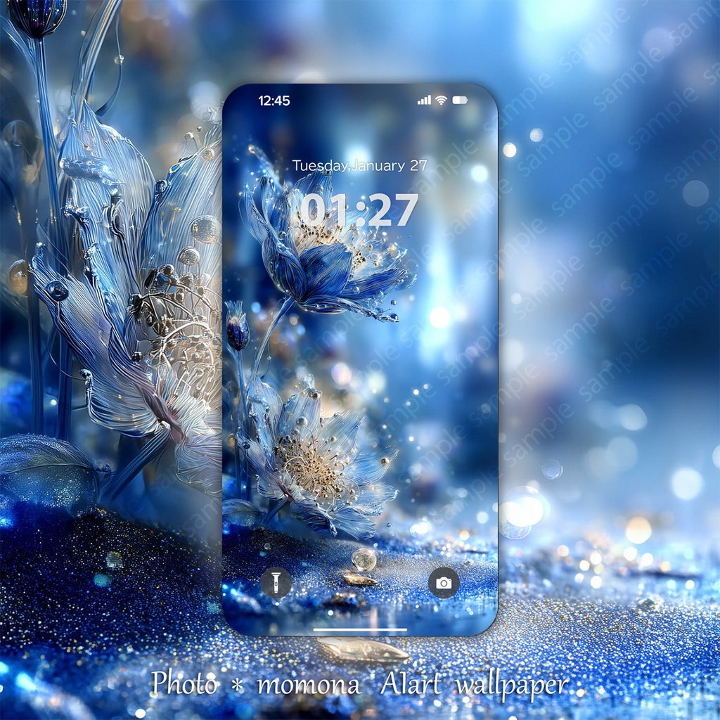 水晶庭園_光のしずく(スマホ壁紙12枚セット)