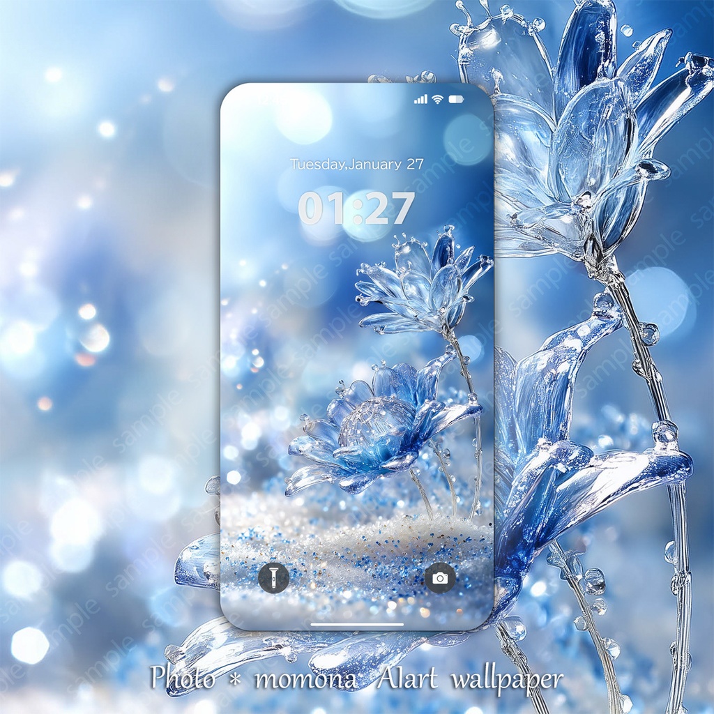 水晶庭園_光のしずく(スマホ壁紙12枚セット)