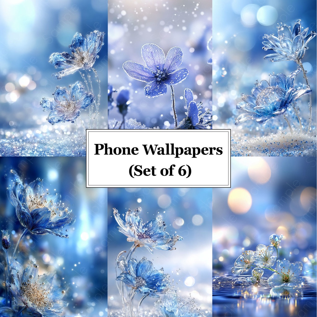 水晶庭園_光のしずく(スマホ壁紙12枚セット)