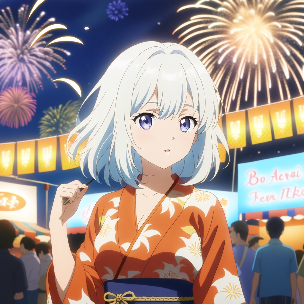 AI浴衣美少女