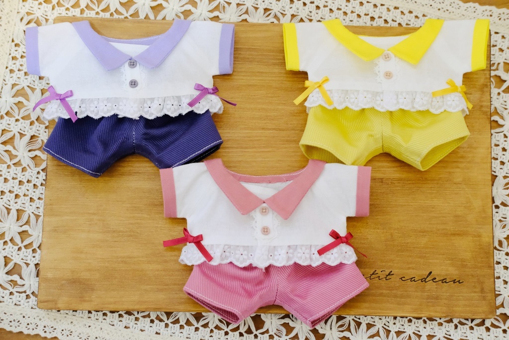 レース付きシャツコーデのセット