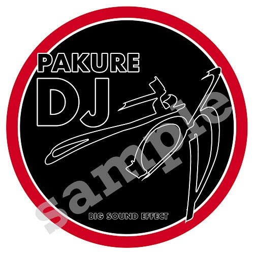パクレDJ部 ロゴステッカー BR