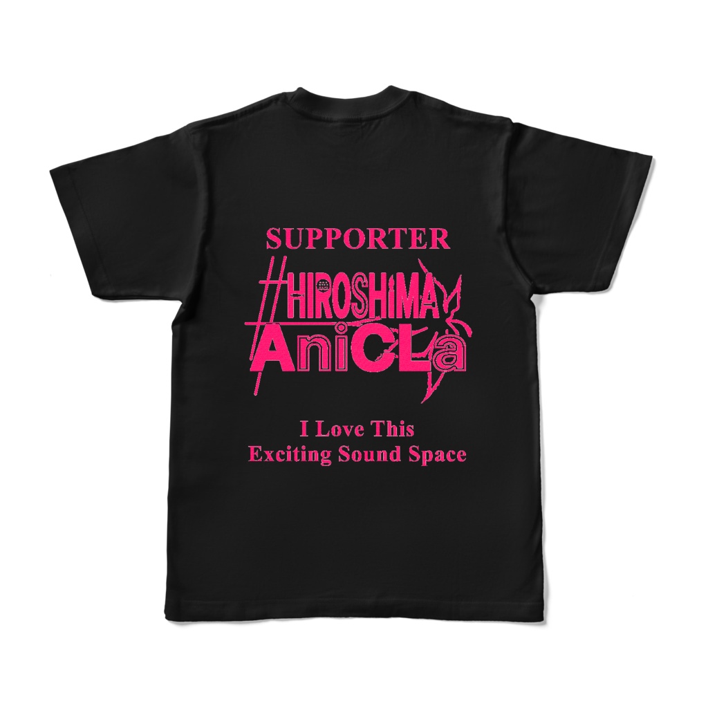 #HIROSHIMA AniCLa ロゴTシャツブラック サポーター
