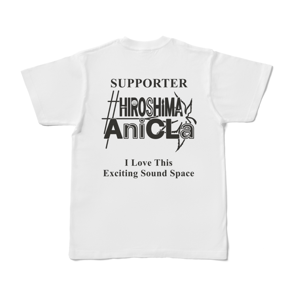#HIROSHIMA AniCLa ロゴTシャツホワイト サポーター