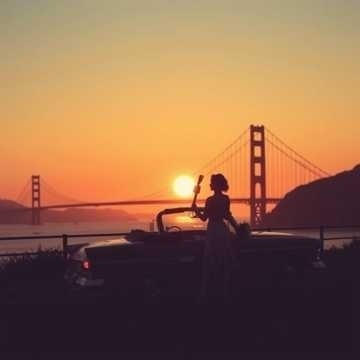 黄昏のベイブリッジ