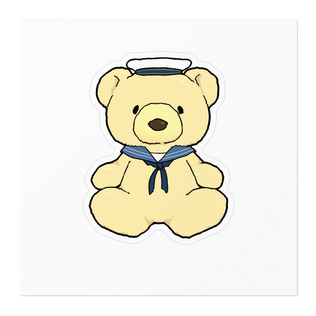 水兵くまちゃんステッカー
